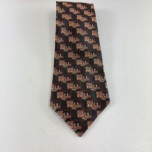 Audrey Buckner Black / Copper Leaves Men's Tie 4 1/4" x 58"